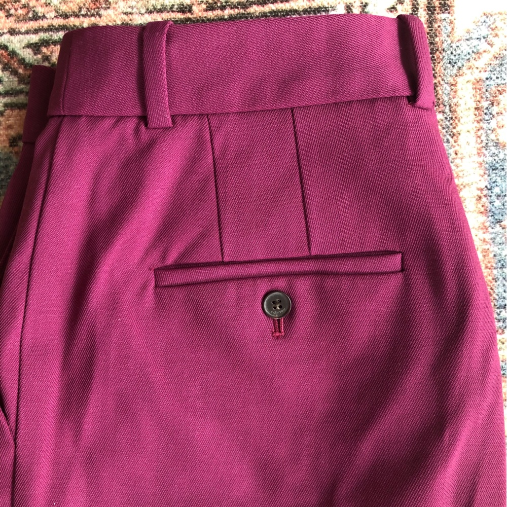 Aritzia Agency Pant Tailored High Rise Babaton Pink Plum Trousers